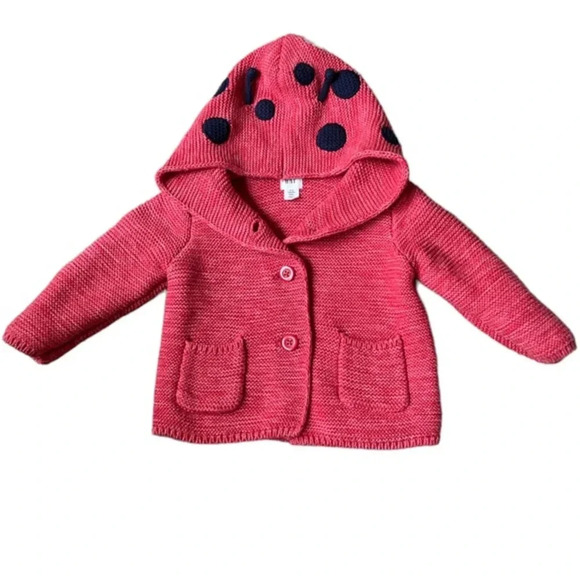 EUC Baby Gap Ladybug Sweater - Picture 1 of 7